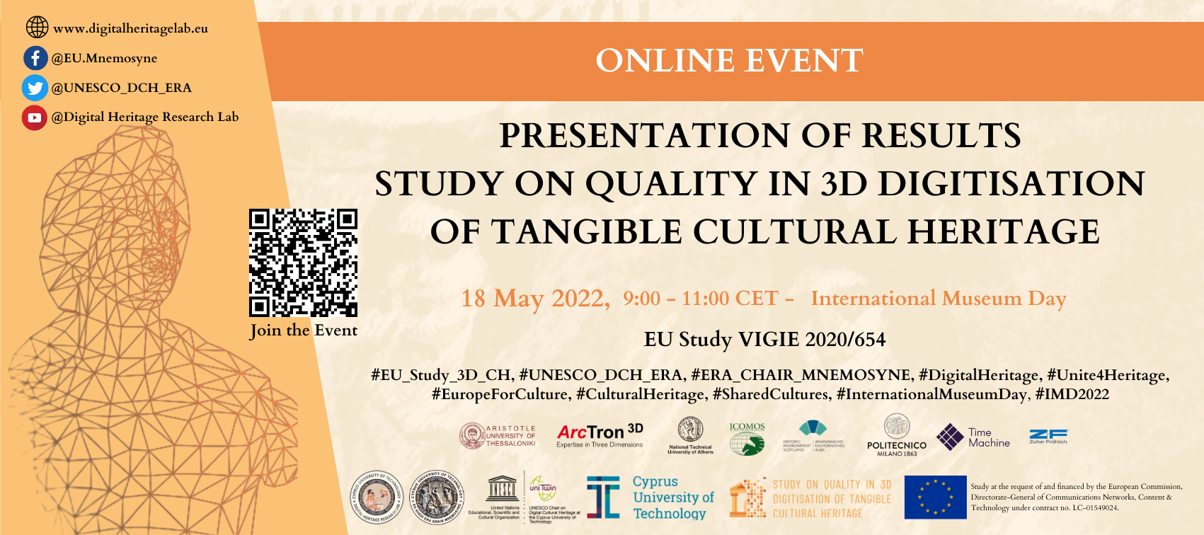 Presentation of EU VIGIE2020/654 results: Study on Quality in 3D Digitisation of Tangible Cultural Heritage