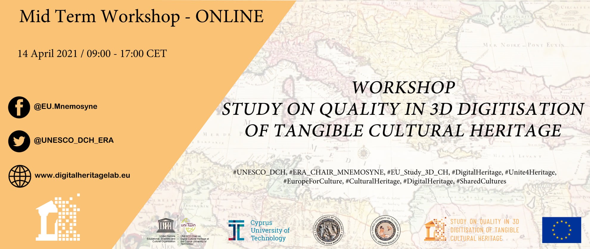 Joint Workshop for the Quality in 3D Digitisation of Tangible Cultural Heritage