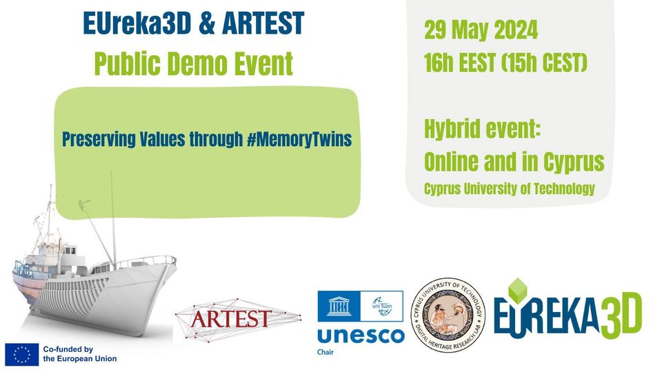 EUreka3D public awareness event on Digital Cultural Heritage “Preserving Values through Memory Twins”